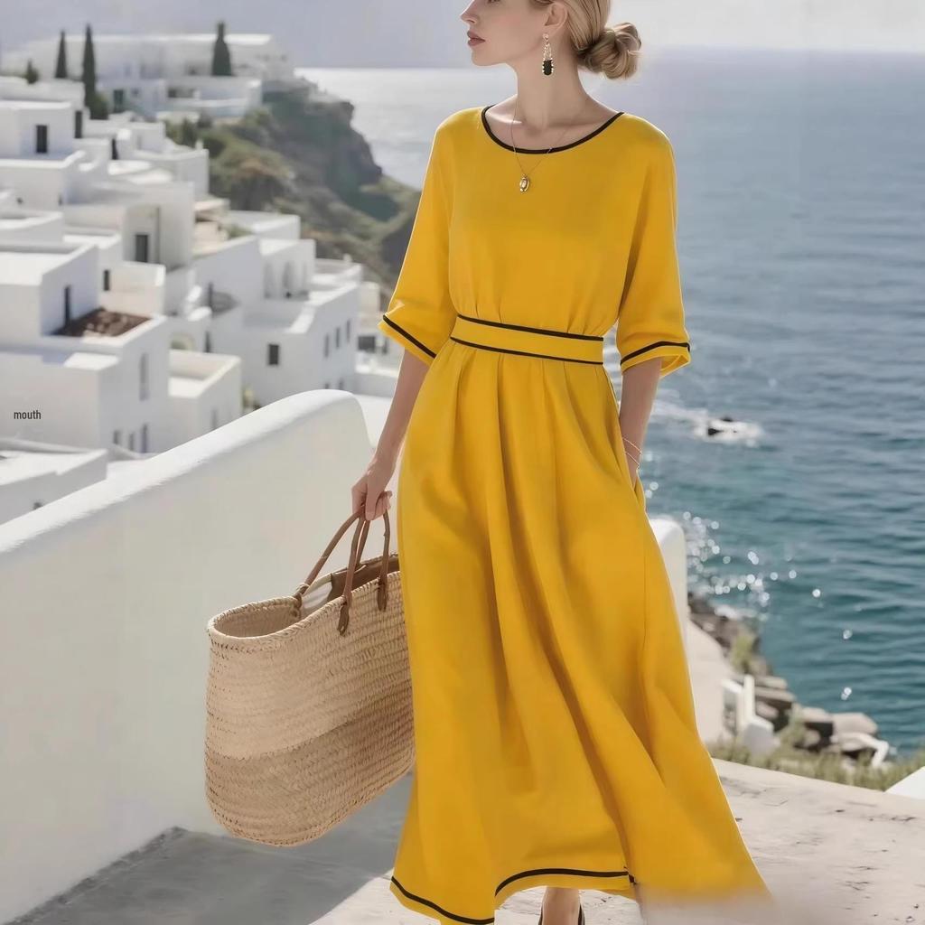 Elegant European & American Summer 2026 Cross-Border Long Dress