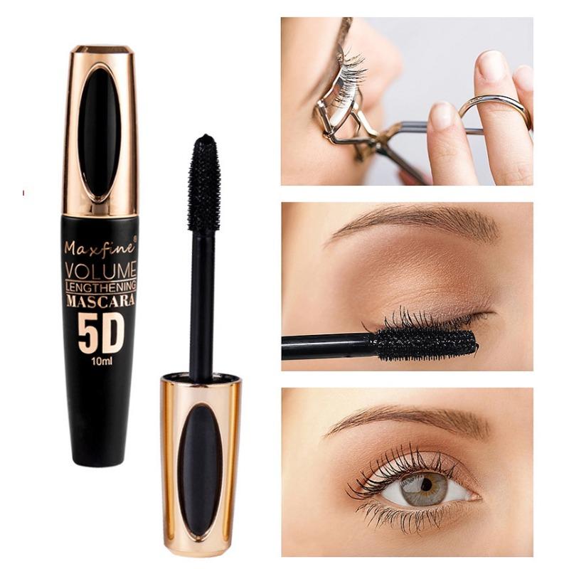 5D Colorful Mascara - Waterproof, Smudge-proof Curling & Volumizing Mascara For Daily & Party Makeup