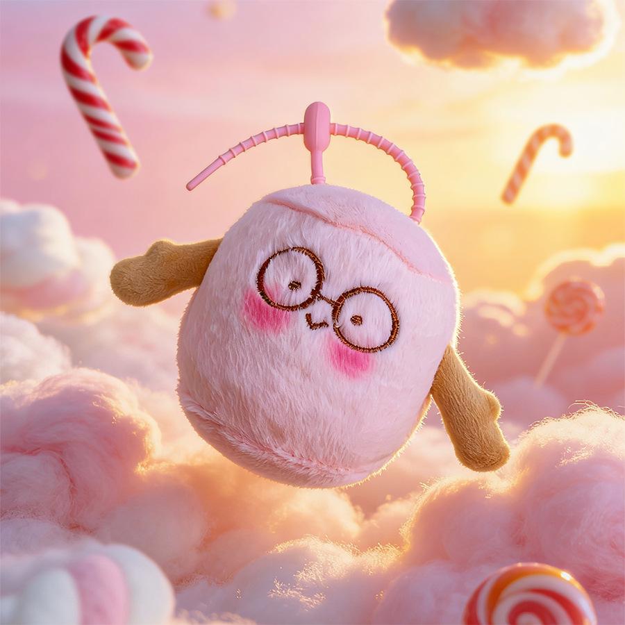 Kreatywny Pluszowy Wisiorek Jedzeniowy: Lalka Ciasto, Bagietka, Rogalik - Zabawny Prezent na Ukończenie Szkoły