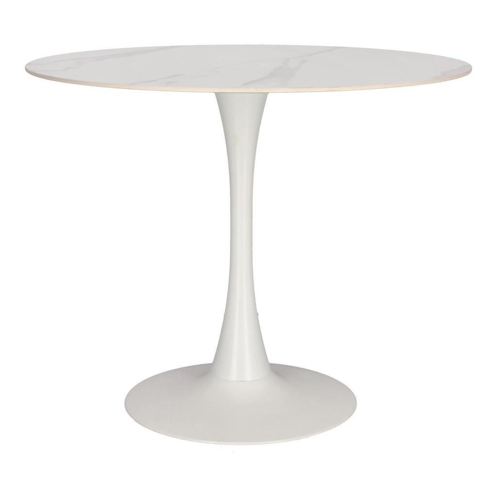 Skinny Premium Stone ROUND TABLE WHITE MARBLE