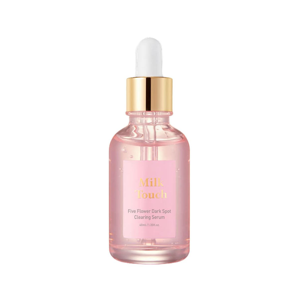 Milk Touch Five Flower Dark Spot Clearing Serum Brightening Facial Treatment 40ml