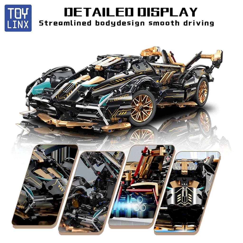 ToylinX 1:14 Bausteinspielzeug ABS Technic Material Bausteine DIY Steine Geschenk für Erwachsene