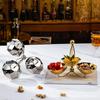 Stainless Steel Snack Platter 3-layer Fruit Plate Snack Bowl Dessert Plate Candy Bowl Pastry Plates Dried Fruit Platter Dish