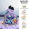1pc Cute Stitch Printing Blanket - Soft, All-Season Throw for Living Room, Bedroom,Personalized Gift with Adorable Cartoon Design