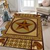 1PC Vintage Pentagram Carpet Suitable for Bedroom, Living Room, Children's Room, Dance Studio, Comfortable & Durable Yoga Mat