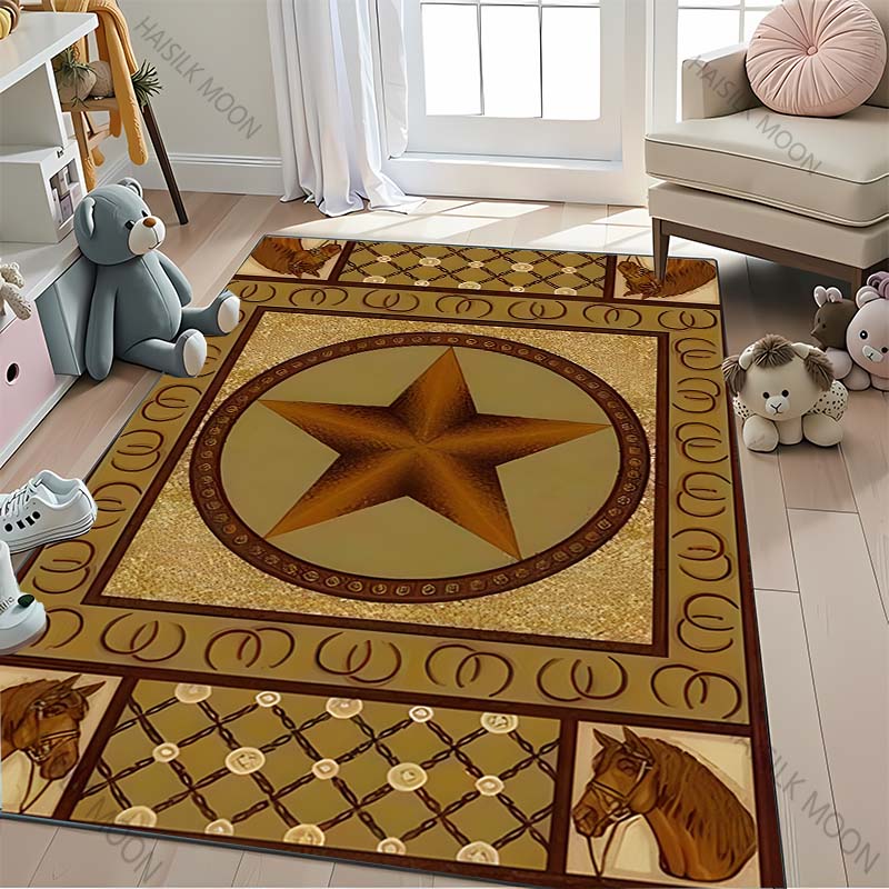 1PC Vintage Pentagram Carpet Suitable for Bedroom, Living Room, Children's Room, Dance Studio, Comfortable & Durable Yoga Mat