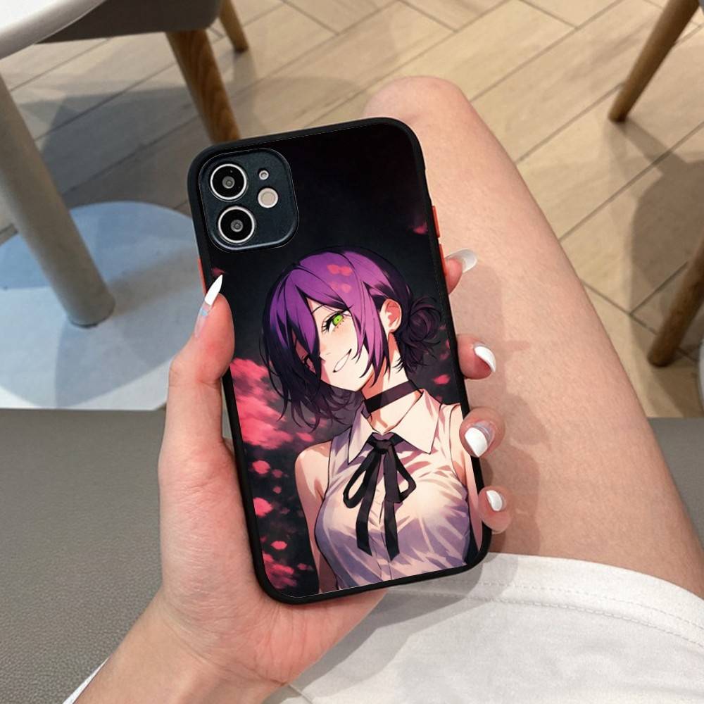 Anime Chainsaw Man Reze Arc Handyhülle Für IPhone 11 12 13 14 15 16 Pro Plus X XS MAX Mattes Bumper Stoßfeste Hülle