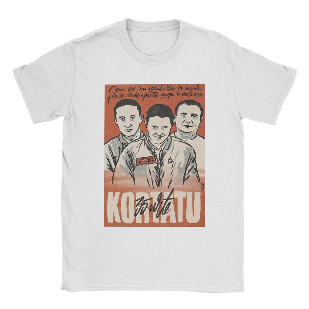 Kortatu Koszulki Muzyczne Męskie Bawełniane Vintage Koszulki Okrągły Dekolt T-shirt Krótki Rękaw Ubrania Prezent Urodzinowy