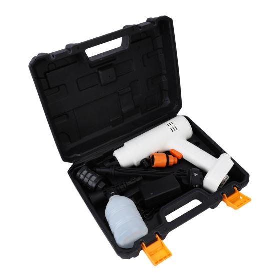 Electric Pressure Washer, 180W Portable Auto Cordless Electric Power Washer with 6-in-1 and Adjustable Nozzle 2 Batteries 1 Charger