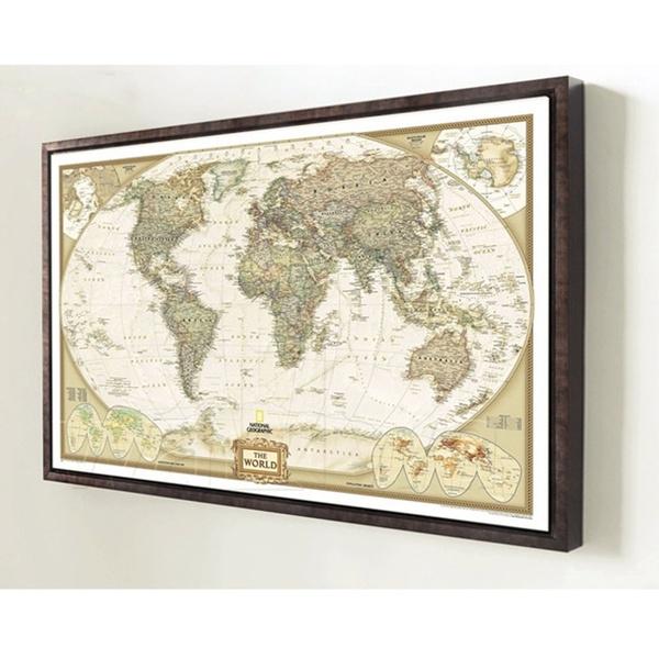 Vintage Retro Paper World Map Poster For Unique Children Gifts And Stylish Wall Decor