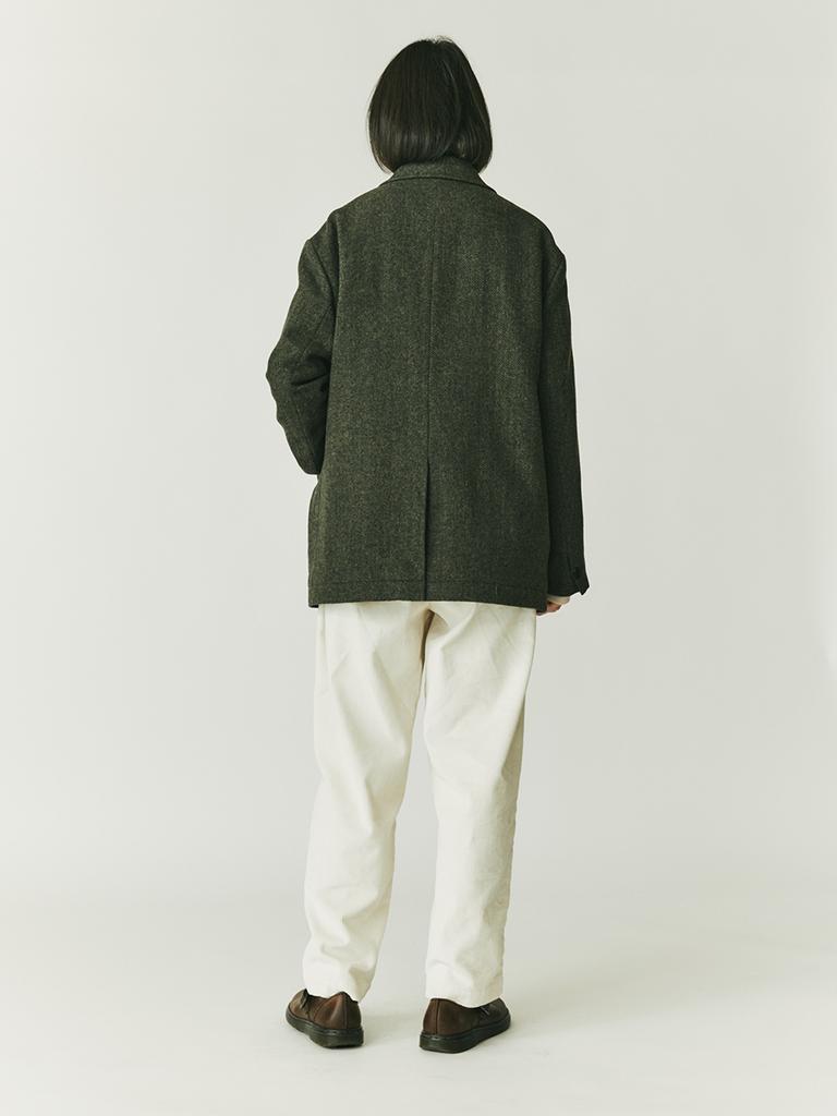 SPNK Corduroy Loose Fit Elastic Waist Pants_Ivory