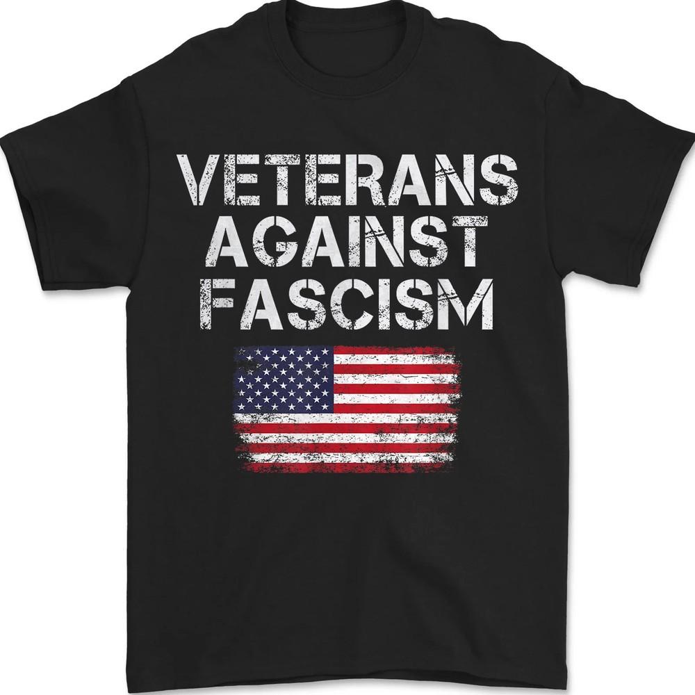 

Veterans Against Fascism, Veterans Day Pattern Proud Family American Flag Shirt 3XL
