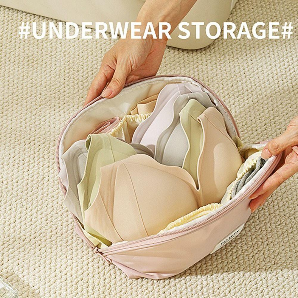 Portable Underwear Storage Bag Large Capacity Bra Organizer Bag Socks Sorting Bag Luggage Suitcase