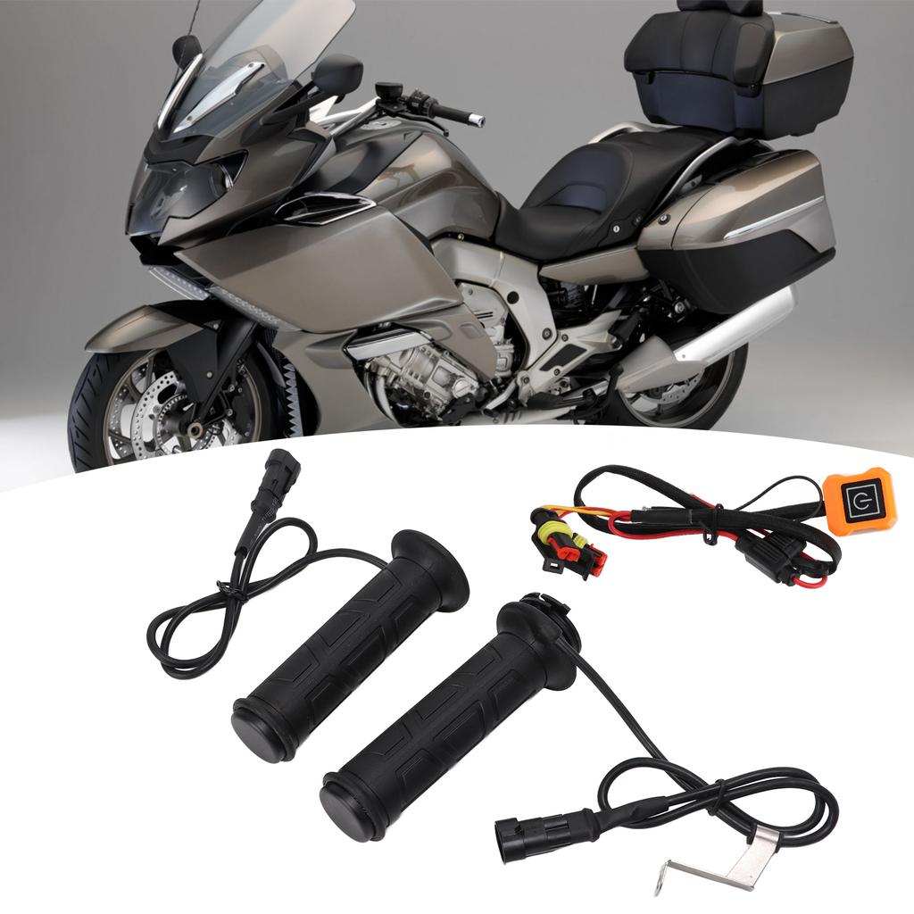 1 Pair Electric Heated Grips   Temperature Winter Hands Warmer for Motorcycle ATV 7Celsius8in Handlebar