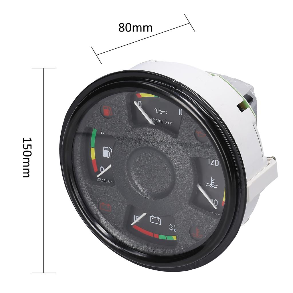 4 In 1 Car Instrument Assembly MultiFunctional Automotive Fuel Gauge Oil Pressure Gauge Water