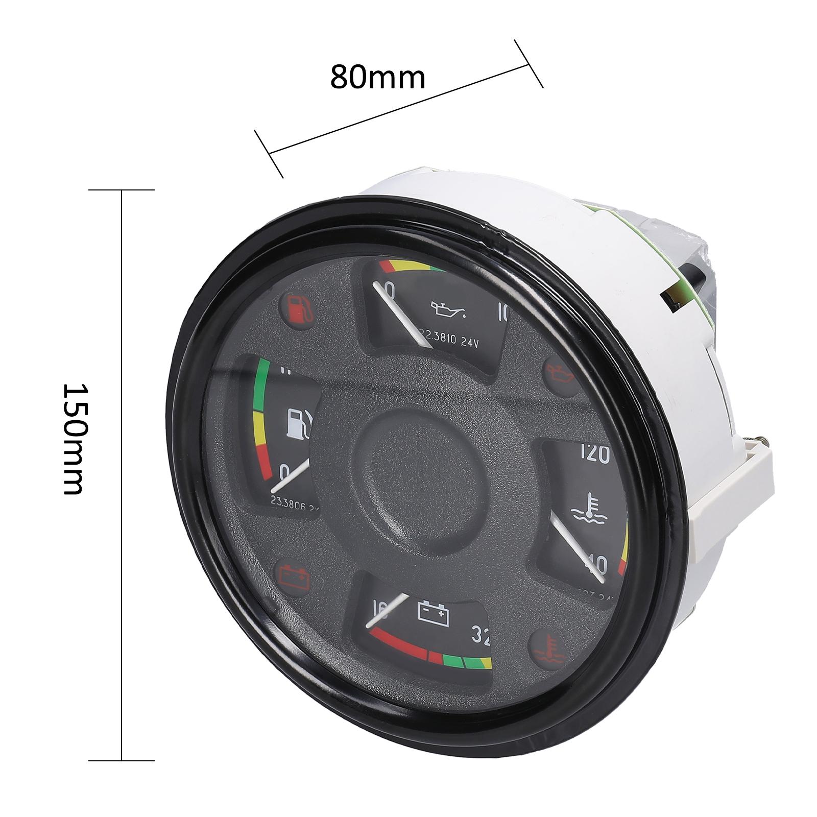 

4 in 1 Car Instrument Assembly Multi Functional Automotive Fuel Gauge Oil Pressure Gauge Water Temperature Gauge чёрный