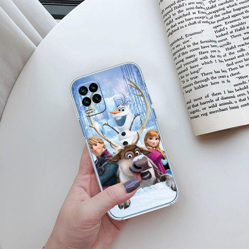 Frozen Olaf Elsa Anna Transparent Phone Case for Motorola Moto G40 G04 G05 One Ace Action Fusion + Plus Hyper Macro Vision Zoom