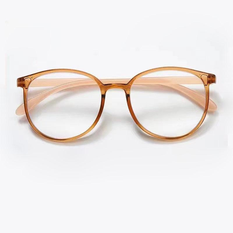 Large Frame Round Vintage Reading Glasses Women Men Lightweight Full Frame Anti Blue Light Presbyopia Eyewear