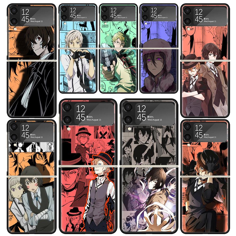 Bungo Stray Dogs Manga Clear Phone Case For Samsung Z Flip 7 6 5 4 3 Galaxy ZFlip7 ZFlip6 ZFlip5 ZFlip4 ZFlip3 5G Print Cover Z