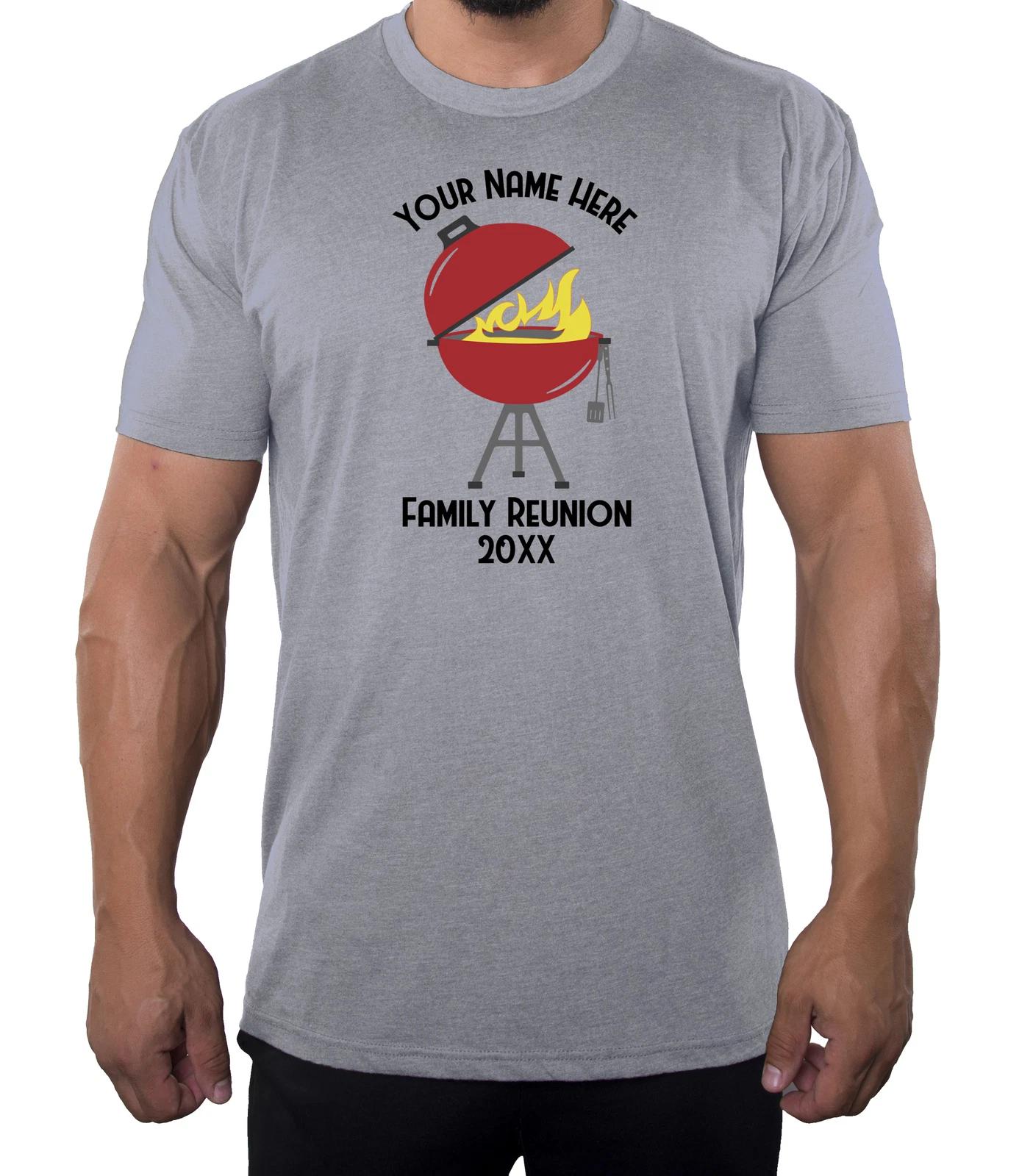 Grill with custom name and Date- Family Reunion Men s T-Shirts S