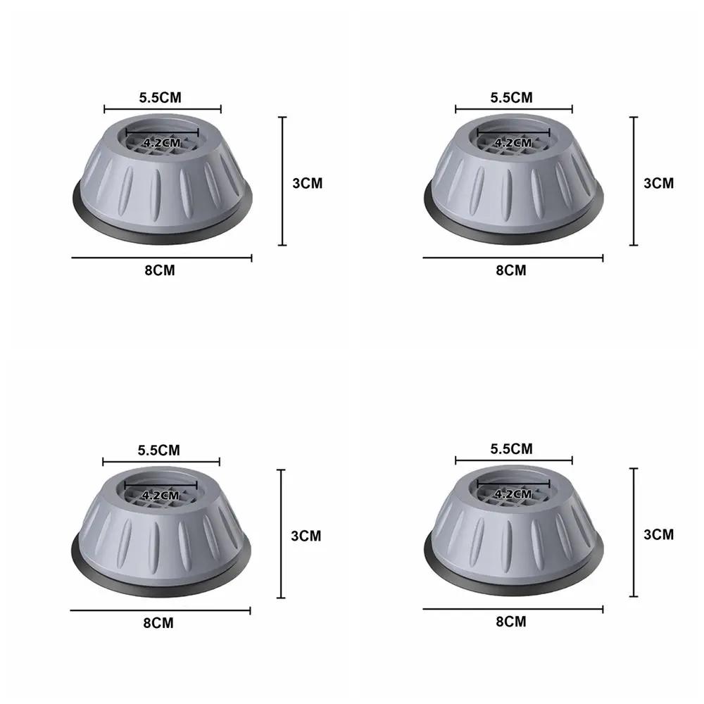 

New 4pcs Universal Stabilizer Anti-Skid Washing Machine Feet Pads Furniture Raiser Support Refrigerator Base Damper Stand