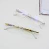 High-Definition Anti-Blue Light Frameless Reading Glasses for Men and Women: Trendy, Fashionable, and Eye-Protective