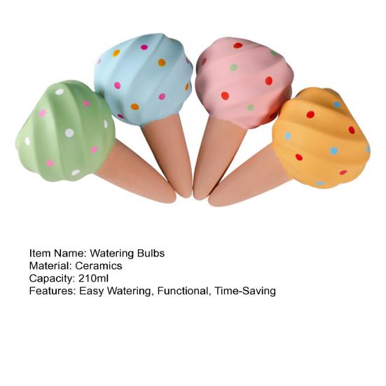 4 szt. Samonawadniające kule terakotowe 210 ml Kule do nawadniania w kropki Automatyczne kule do nawadniania roślin doniczkowych