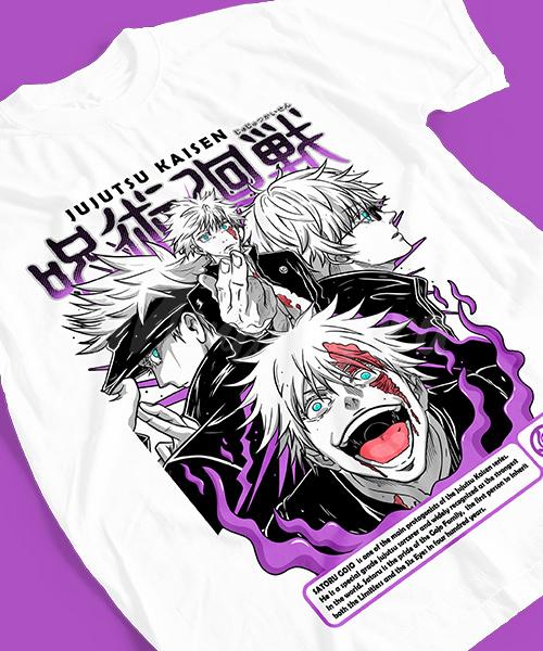 

2026 Summer New Arrival Jujutsu Kaisen Anime Tshirt Satoru Gojo Mens T Shirt ChildrensAdult Uniform Size Sportswear 4XL
