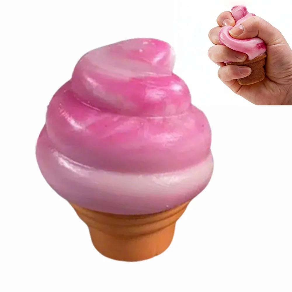 Eiscreme-Quetschspielzeug, Eiswaffel-Quetschspielzeug, Osterkorb-Füller, Gastgeschenke, Sommer-Stressabbau