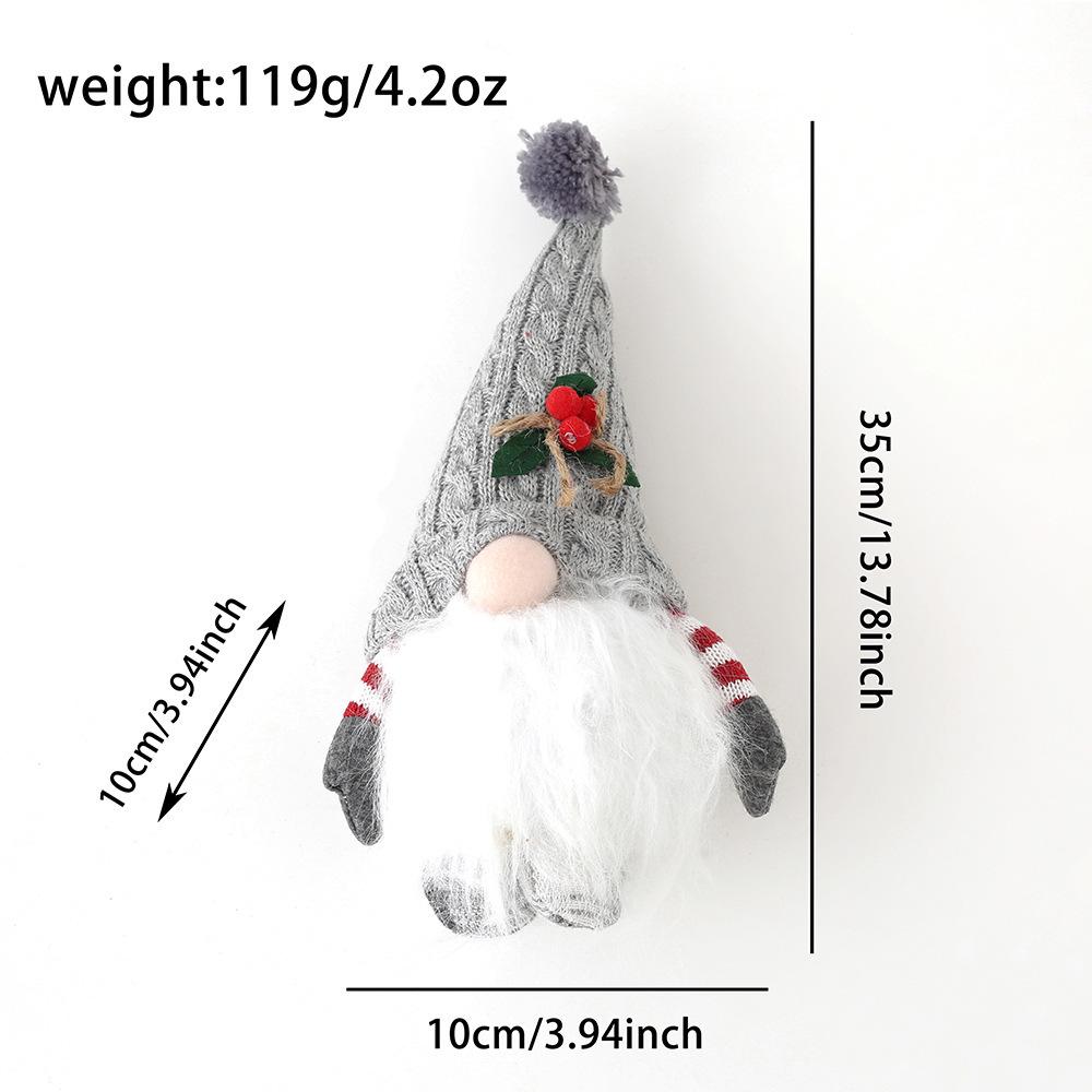 Rudolph Luminous Knitted Hat Gnome Doll - Glowing Christmas Ornament