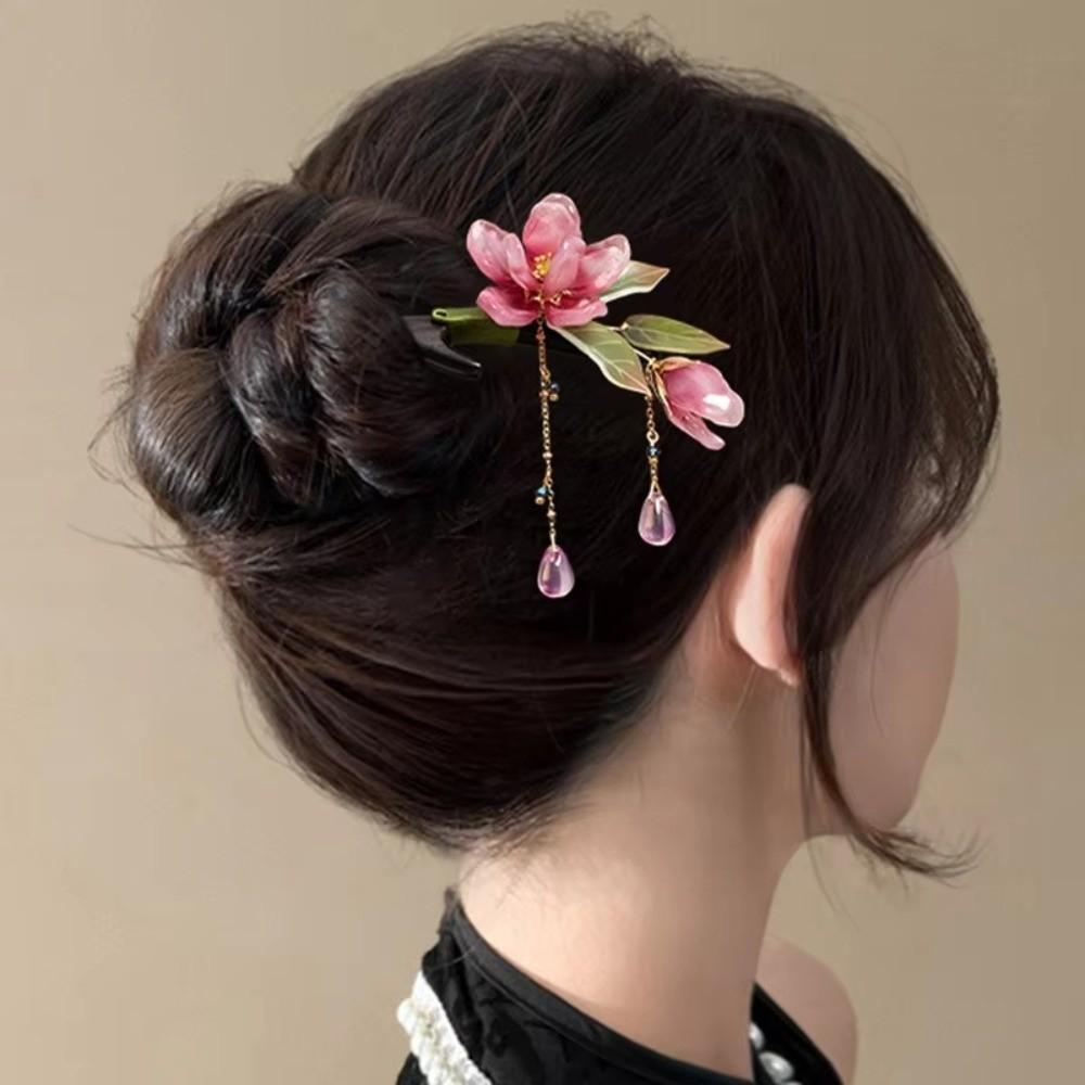 Lotus Flower Lotus Flower Hair Sticks Ancient Style Women's Hairpin Chinese Style Hairpin  Women
