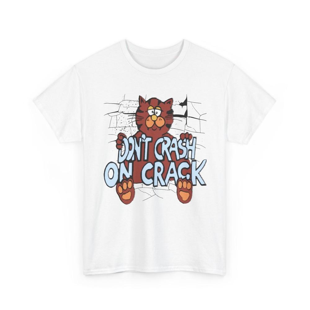 

vintage graphic don t crash on crack cat custom edit tshirt S