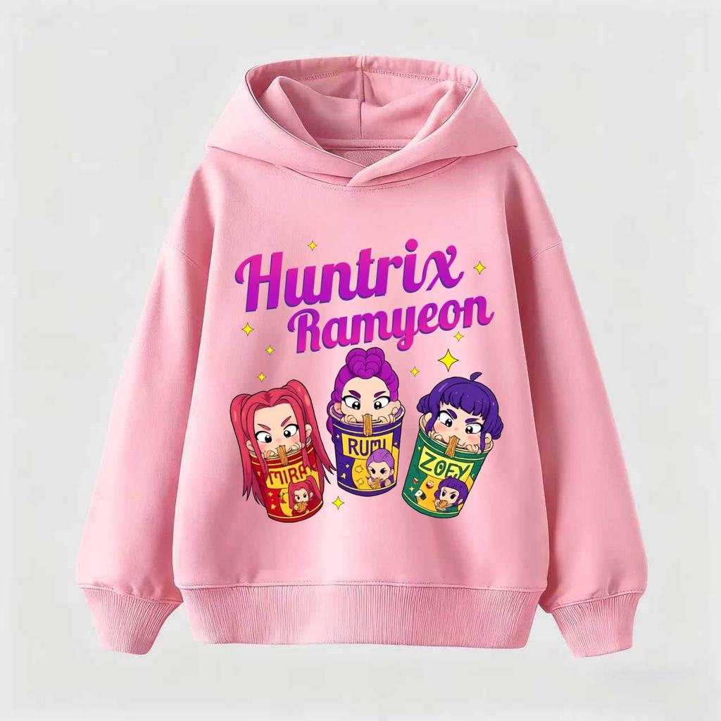 Movie New Kids K-Pop Demon Hunters Hooded Tops Toddler Girl Clothes KPop Demon Hunters Hoodie Girls Fashion Sweatshirt