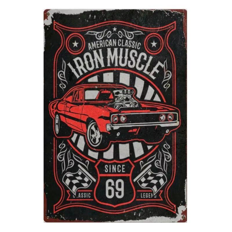 

Vintage Metal Tin Sign Plaque Retro Wall Decor 20x30cm