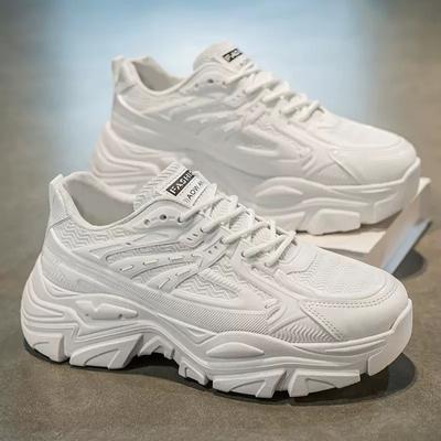 New Summer Men's Shoes for Men's Korean Style Trendy Versatile Thick Sole Teenage Sports and Casual Dad Shoes for Men