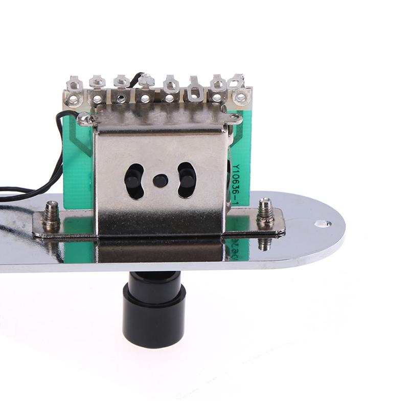Guitar Prewired Loaded Control Plate For Tele Parts Chrome