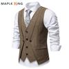 Gothic Clothes Man Vest Suit Two Fakes Pieces Designer Waistcoats  Vintage Mens Vitoriano Masculino Host Formal Dress Vest