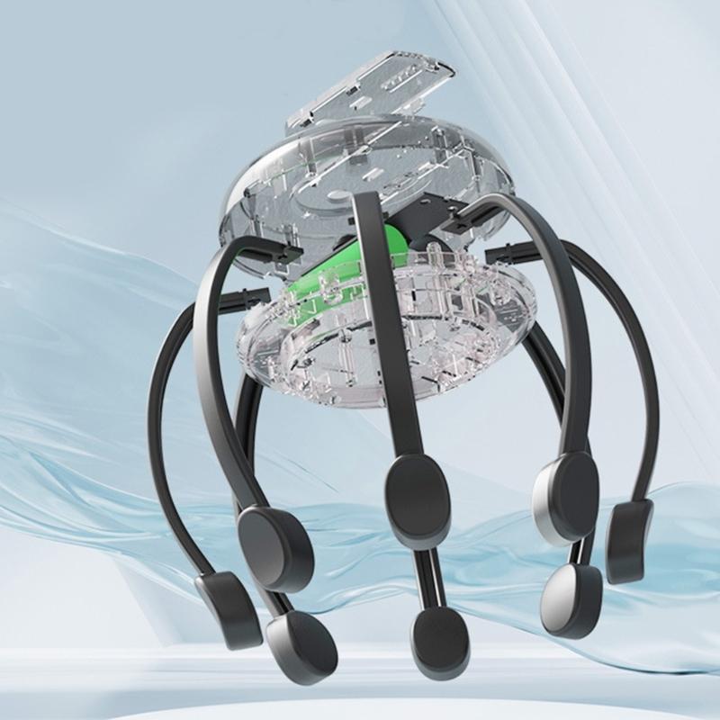 360 Degree Electric Scalp Massagers Head Therapy Machine Low Noise Motor And Individualized Mode For Tension Reduction