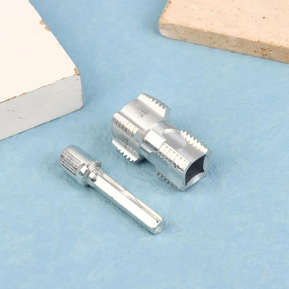 1 Stück Innengewinde PVC Rohr Gewindeschneider Aluminium G1/2 G3/4 Gewindeschneidwerkzeug 6,35mm Schaft Abnehmbares Gewindeschneiderwerkzeug