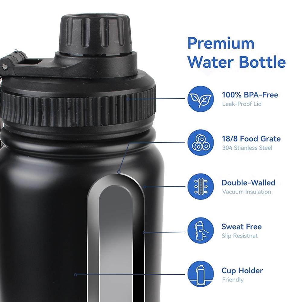 800ML 1000ML Leak Proof Travel Thermo Cup Stainless Steel Vacuum Cup Coffee Mug For Tea Water Bottle Cafe Car Thermos Mug