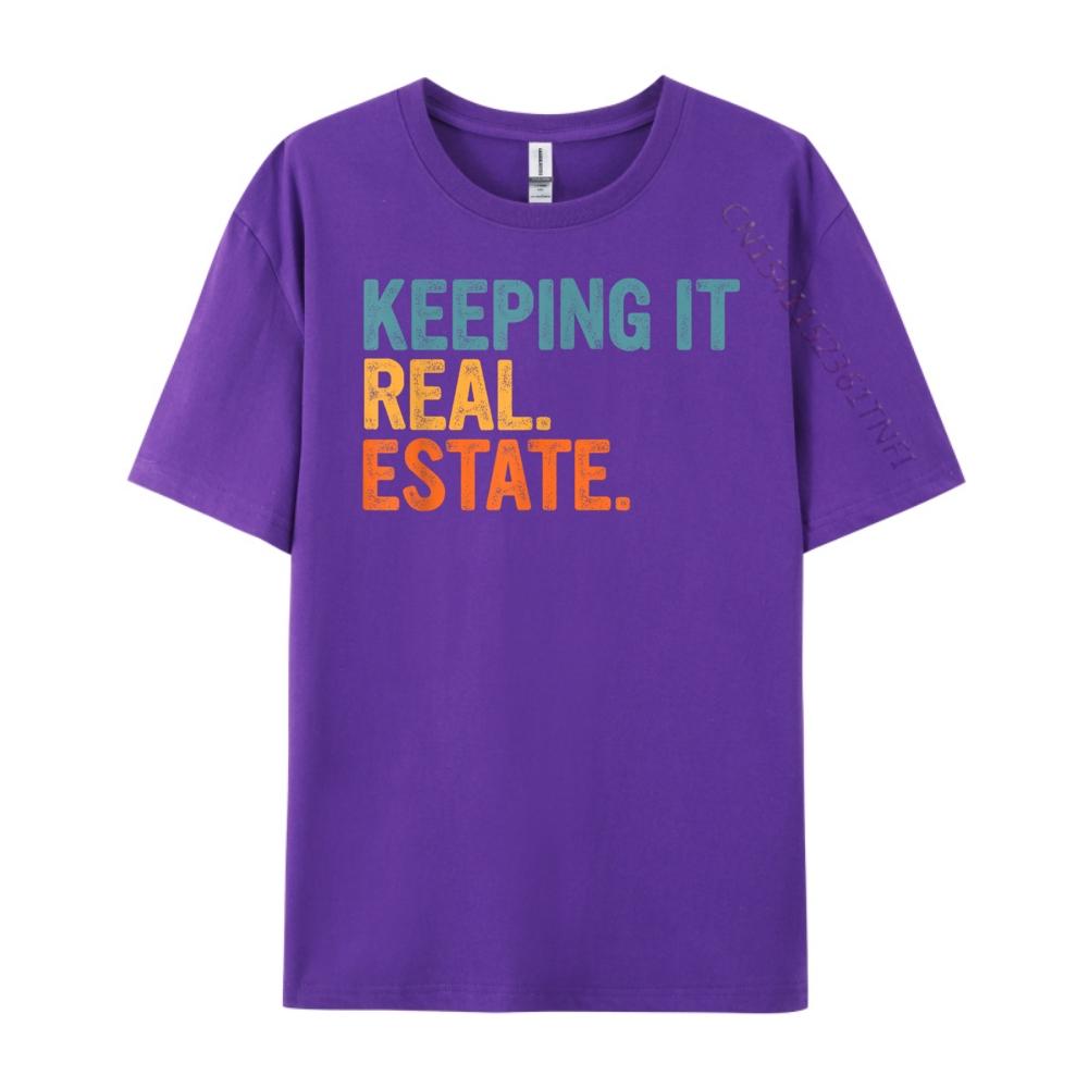 Echt Bleiben Immobilien Makler Agent Eigentum Makler Lustige Streetwear T-Shirt Herren Kleidung T-Shirts Valentinstag