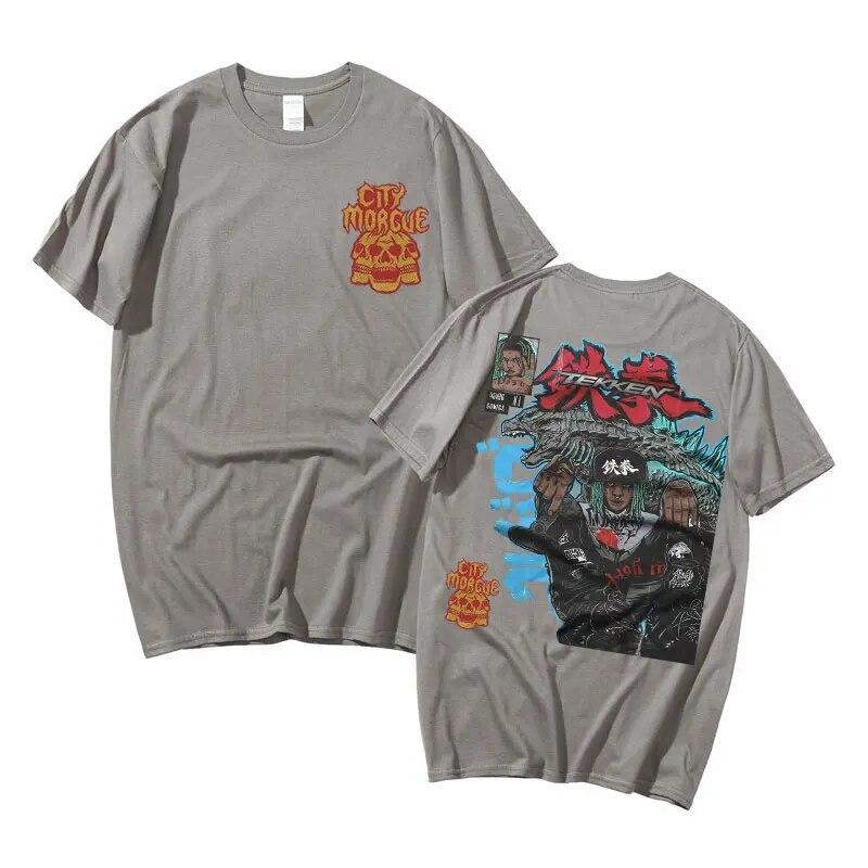 Premium Rapper City Morgue Zillakami Graphic Print Tshirt Male Vintage T-shirts High Quality Unisex Women Oversized Hip Hop T Shirt