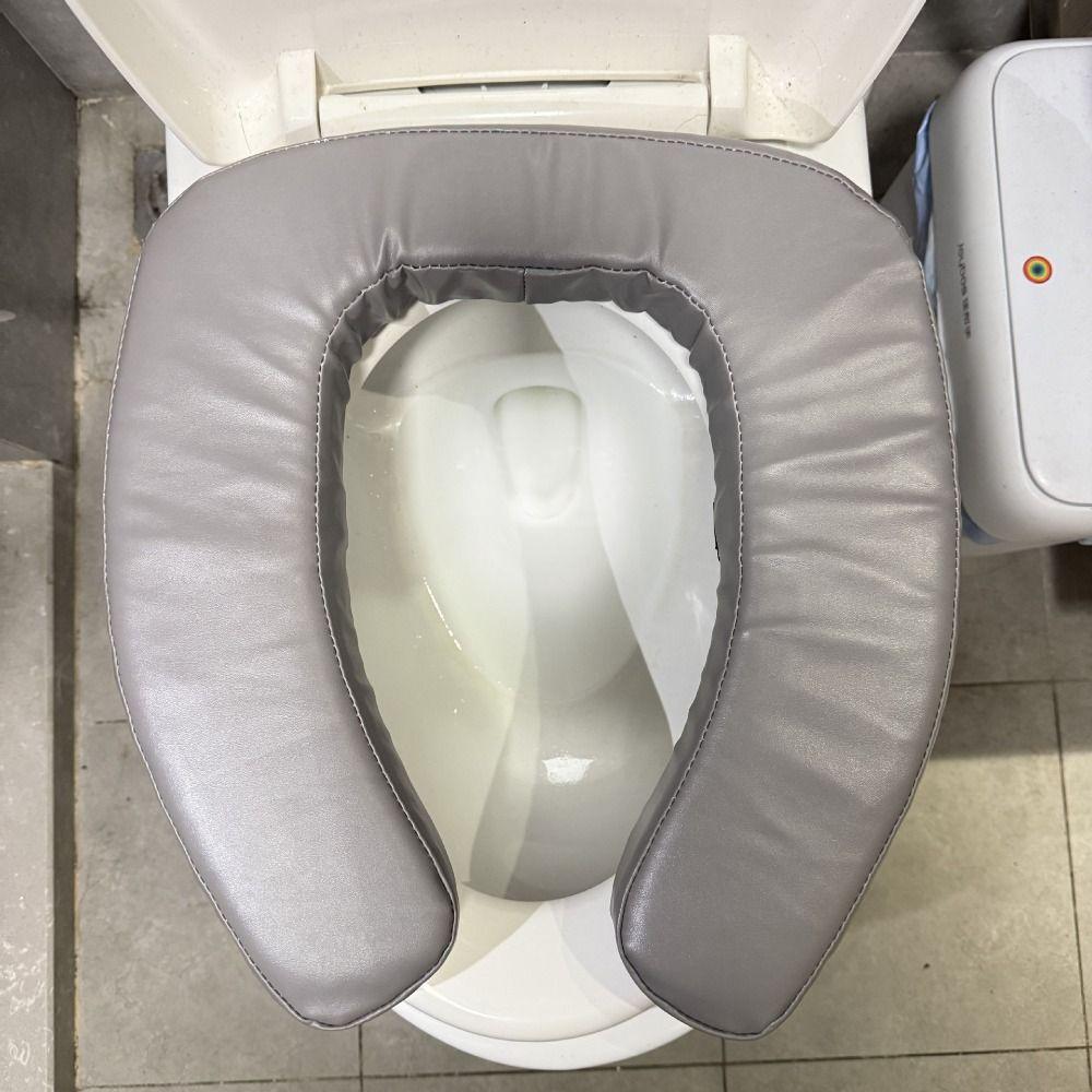Thick Padded U-Shape Toilet Seat Riser Heighted Toilet Seat Cover  Toilet Seat Accessories