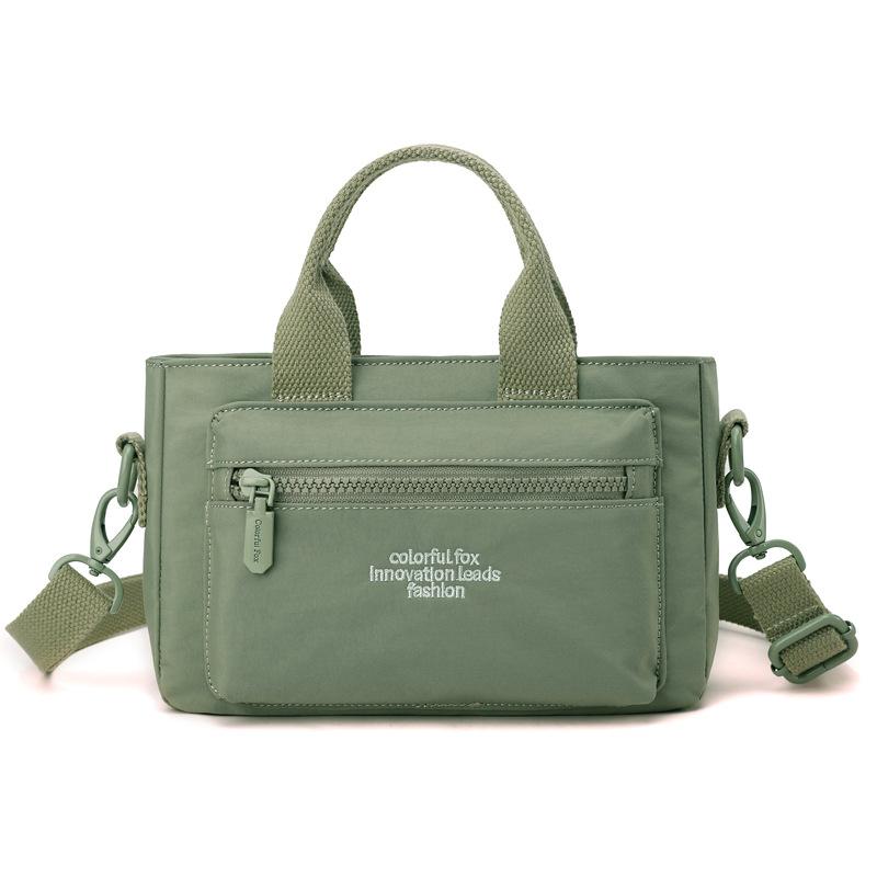 Female Crossbody New Fashionable Foreign Style Small Bag One Shoulder Hand Carry Nylon Small Satchel Cloth Bag