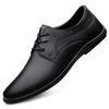 Men's Spring Cowhide Leather Loafers - Versatile Flat Bottom Work Shoes