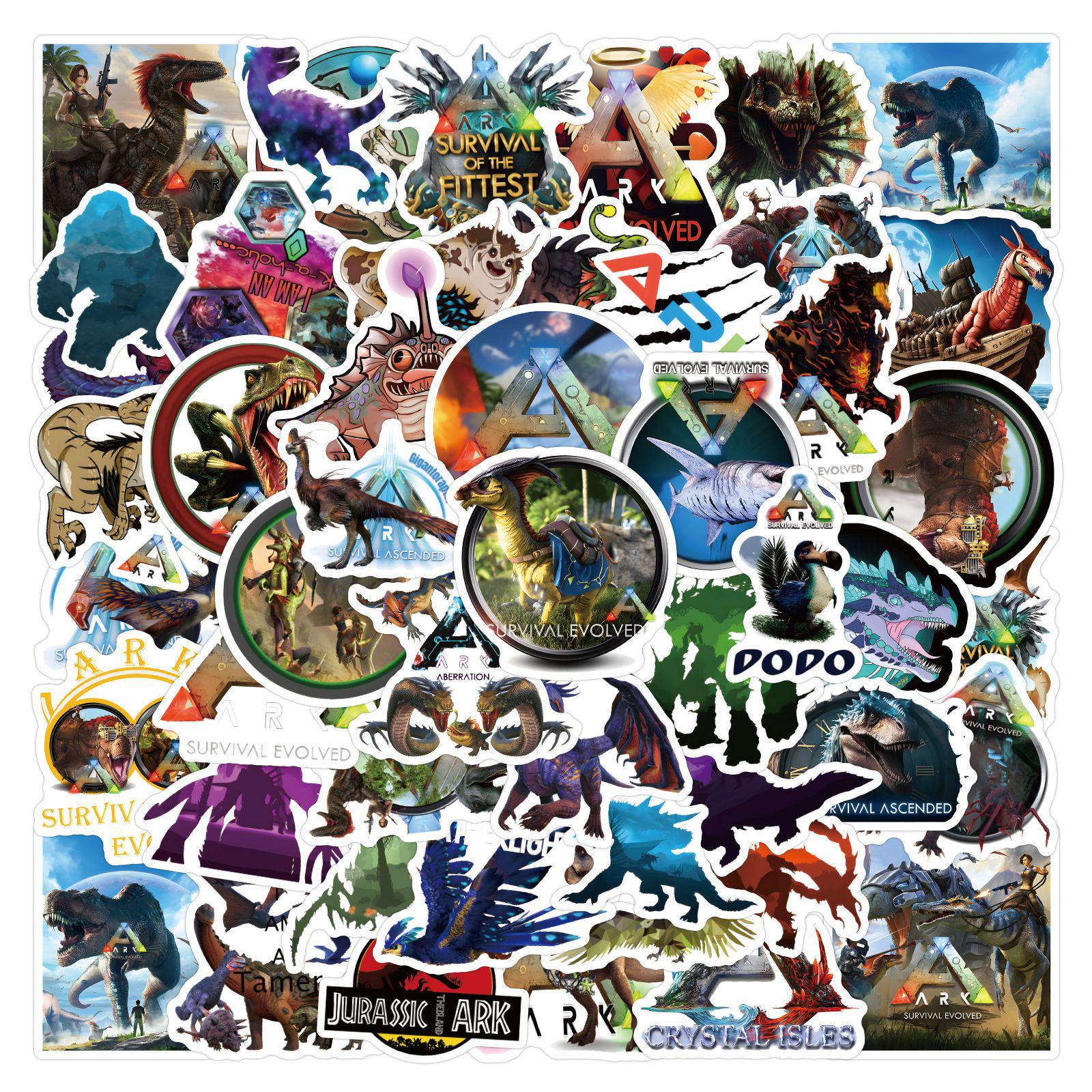 60 Waterproof Stickers - Ark: Survival Evolved Theme