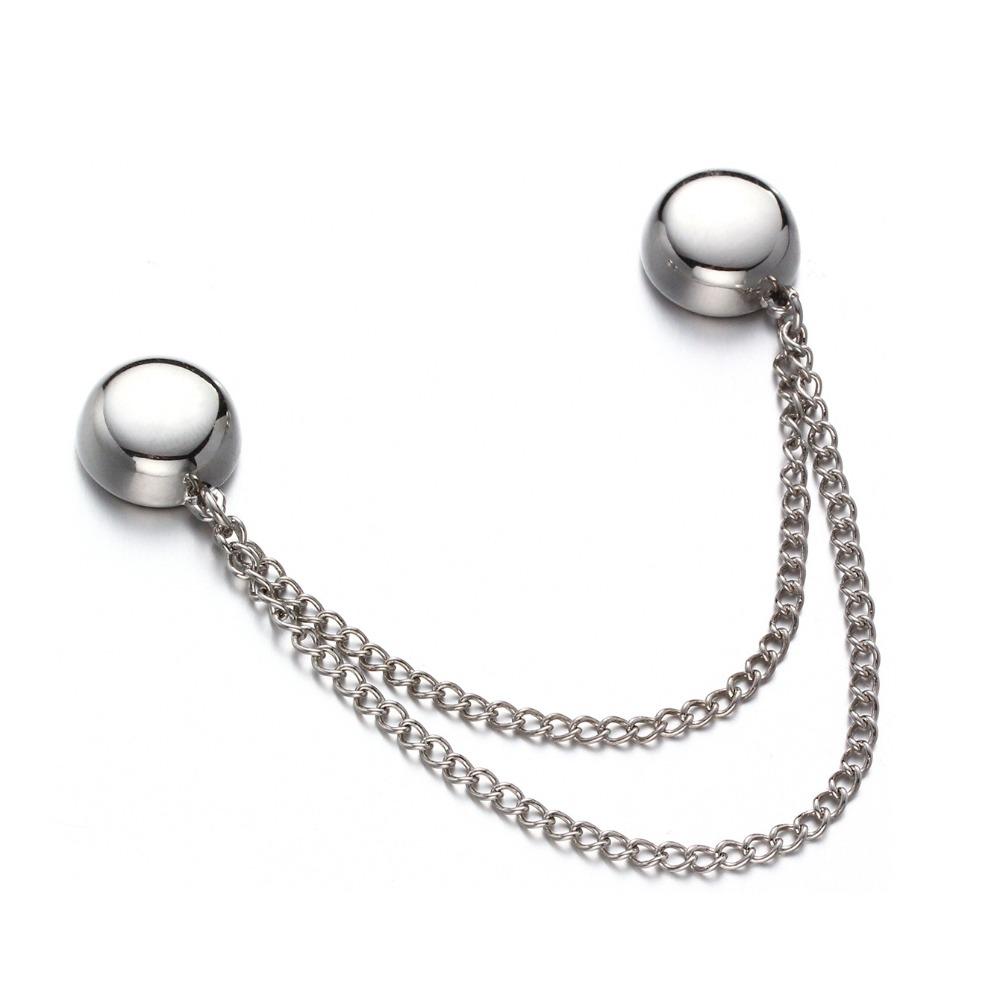 

100 шт./уп. Многофункциональные магнитные зажимы для одежды, металлические пряжки для фиксации шарфов, одежда серебряный