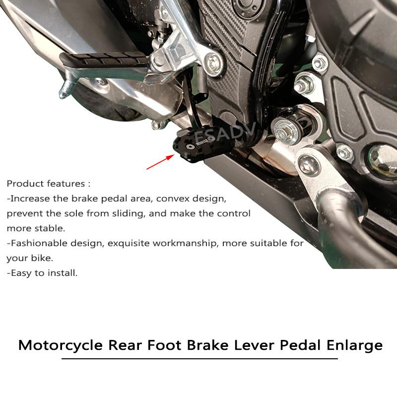 For Honda CBR500R CB500F CBR500R CB400F CB400X - Bakre fotbremsehendel Pedal Forlengelse Peg Pad