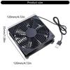DC 5V USB Powered Router Fan Heat Dissipation Stents PC Cooler TV Box Wireless Cooling 120mm with Protective Net Qui