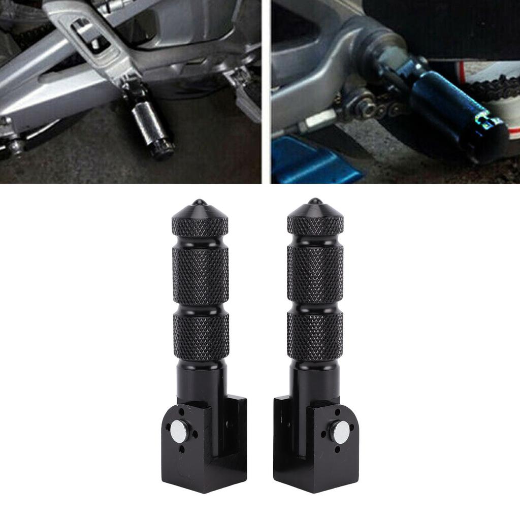 2Pcs Aluminum Pedals for Motorcycle Electric Car 8MM   90 Degree Folding Support Rod